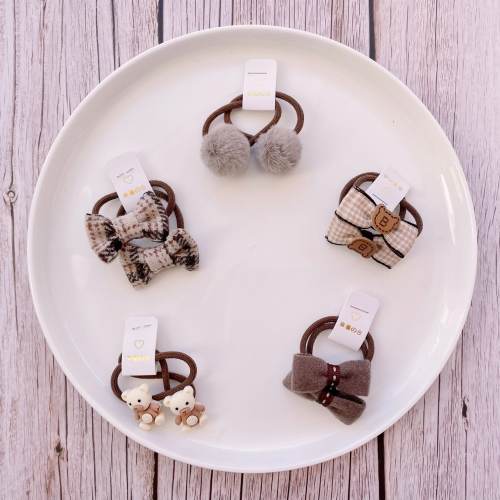 Gentle Toddler Hair Ties: Set of 10 Baby Hair Bows