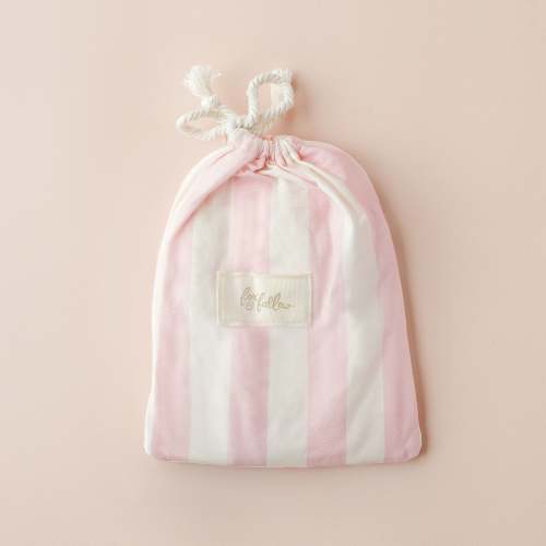 Petal Stripe Organic Fitted Bassinet Sheet/Change Pad Cover