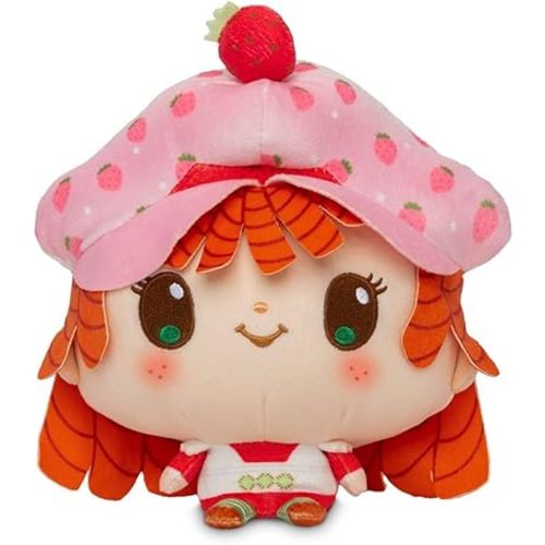 TeeTurtle Cloudheads Strawberry Shortcake Plush - 5-Inch Official Strawberry Scented Stuffed Animal with Embroidered Details - Soft Cuddly Plush Toys for Kids, Teens, and Adults