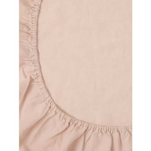 Blush Linen Cot Sheet