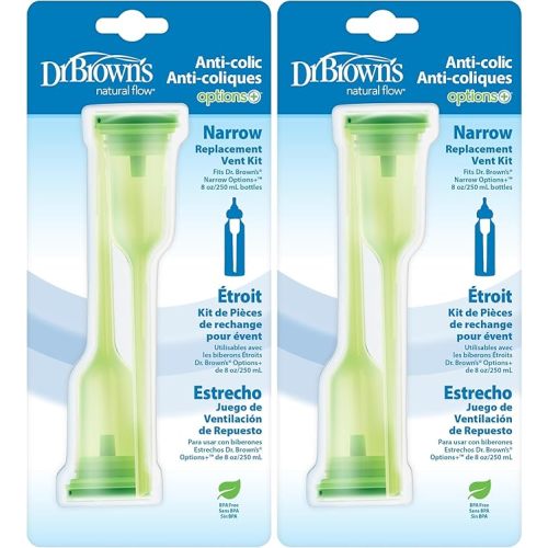 Dr. Brown's Natural Flow Options+Replacement Vent Kit, Narrow, 2 Count (Pack of 2)