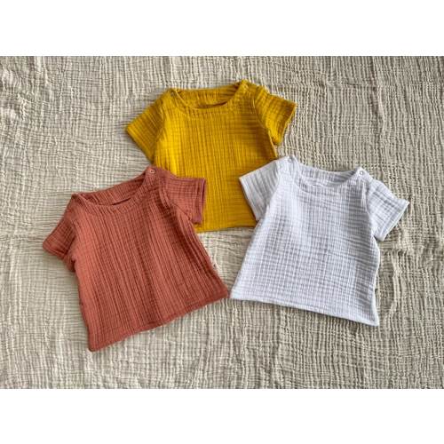 Muslin Baby T-shirt: Boho Cotton Summer Top - Etsy
