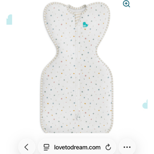 Swaddle Up™ 0.2 TOG Organic Cotton White Starlight