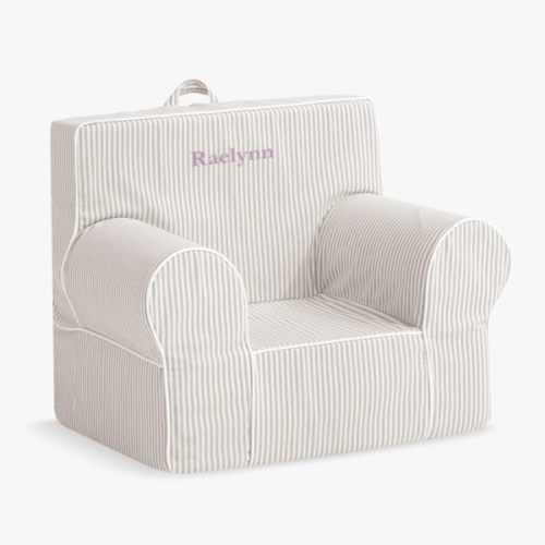 Anywhere Chair®, Oatmeal Oxford Stripe Slipcover Only