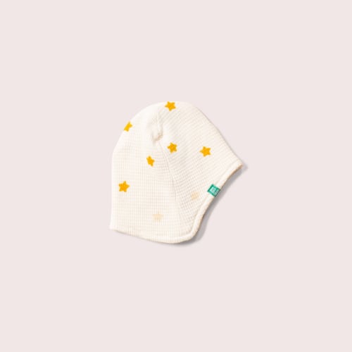 Cream Waffle Stars Baby Hat – Little Green Radicals