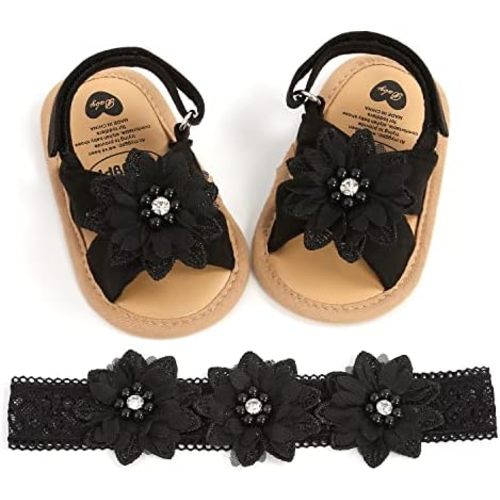 Baby Girls Mary Jane Flats with Bowknot Floral Princess Wedding Dress Shoes Soft Newborn Infant Crib First Walkers Prewalker