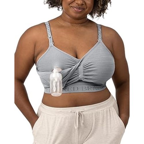 Kindred Bravely Sublime Pumping Bra Hands Free, Adjustable Pumping & Nursing Bra with EasyClip for All Breast Pumps