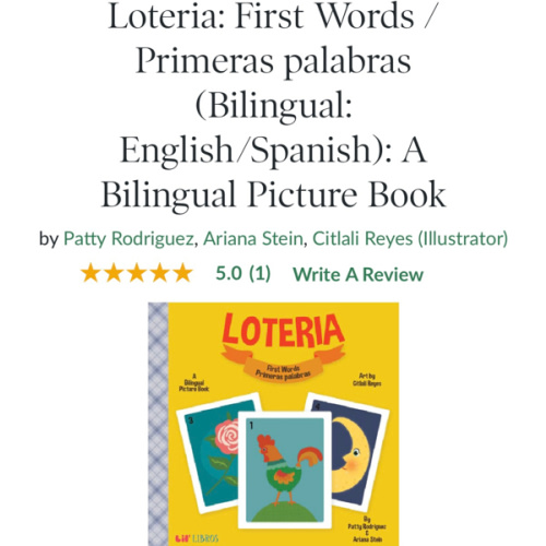 Loteria: First Words / Primeras palabras (Bilingual: English/Spanish): A Bilingual Picture Book by Patty Rodriguez, Ariana Stein, Citlali Reyes, Board Book | Barnes & Noble®