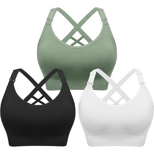 Angelhood Nursing Bras for Breastfeedingras Pregnancy Sleep Bralette