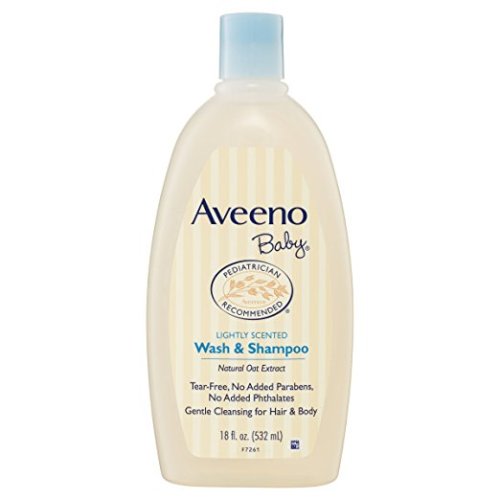 Aveeno Baby Wash & Shampoo For Hair & Body, Tear-Free, 18 Oz.