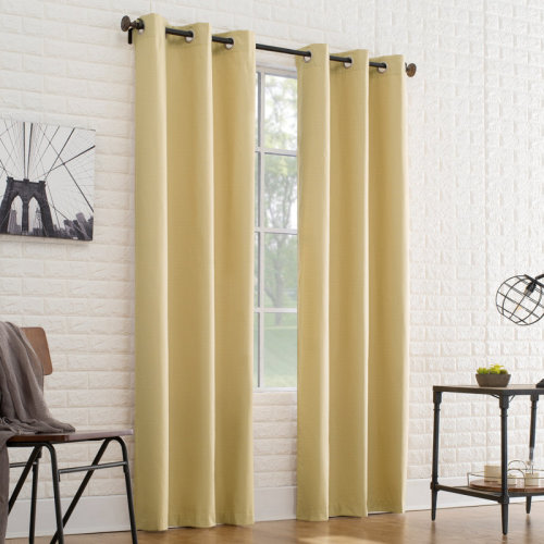 Ebern Designs Sauers Thermal Insulated Room Darkening Grommet Curtain Panel & Reviews | Wayfair