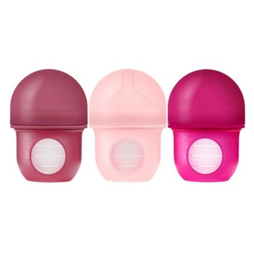 Boon- NURSH 4oz 3pk Silicone Bottle