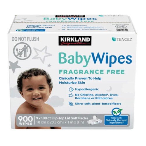 Kirkland Signature Baby Wipes Fragrance Free