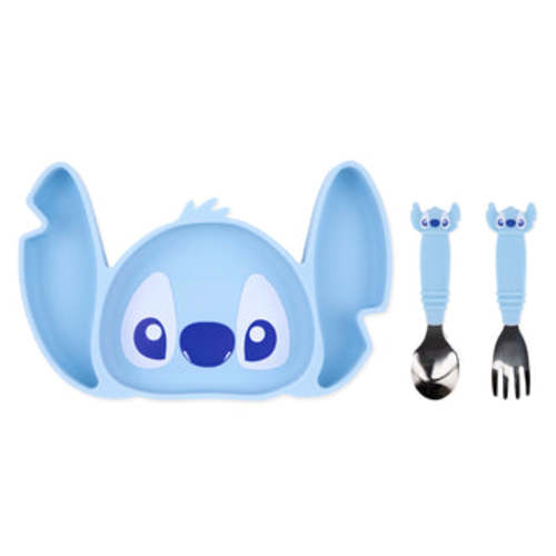 Grip Dish Essential Toddler 3-Piece Mealtime Set: Disney Stitch – Bumkins