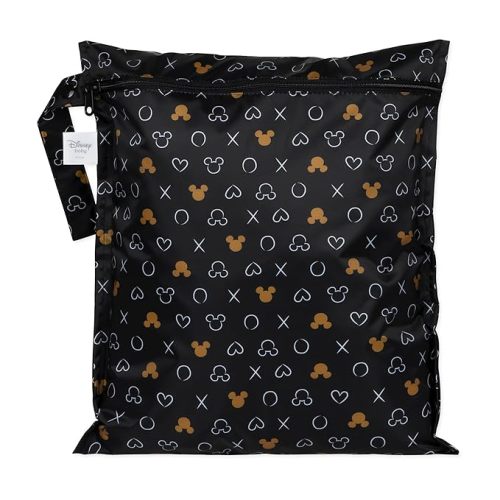 Bumkins Waterproof Wet Bag for Baby, Travel, Swim Suit, Cloth Diapers, Pump Parts, Pool, Beach, Gym Clothes, Toiletry, Hook to Stroller, Daycare, Zipper Reusable Wetdry Packing, Nintendo Super Mario