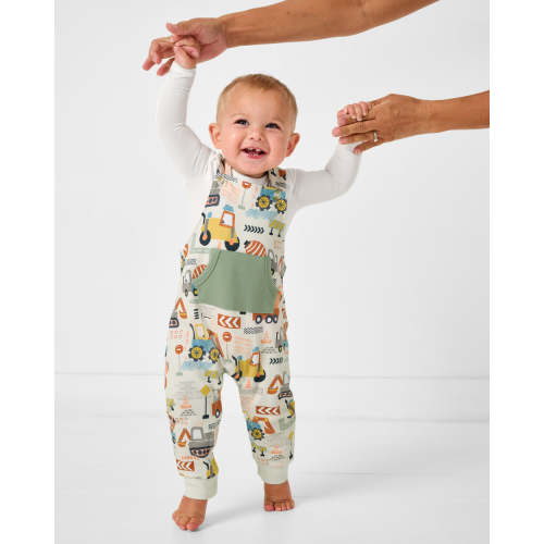 Mini Builders Kangaroo Pocket Overall | Little Sleepies