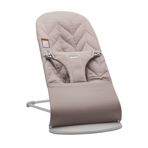 BabyBjörn Bouncer Bliss; Sand Gray Woven Petal