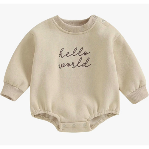 “hello world” 0-3 month going home outfit