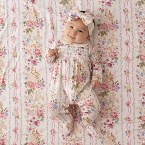 Janey Footie Smocked Ruffled One Piece