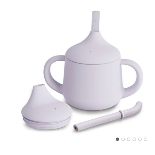 Silicone Training Cup with Straw