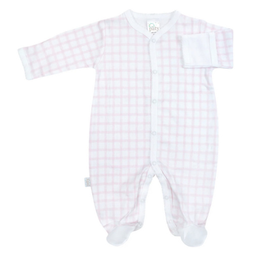 Paty Pima Gingham Footie - PatyInc