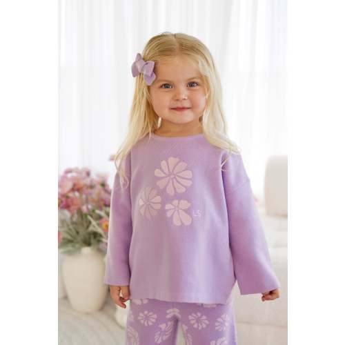 Knitted Long Sleeve Tee - Wisteria – La Sienna Couture