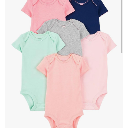 Simple Joys by Carter's Baby-Girls 6-Pack Short-Sleeve Bodysuit