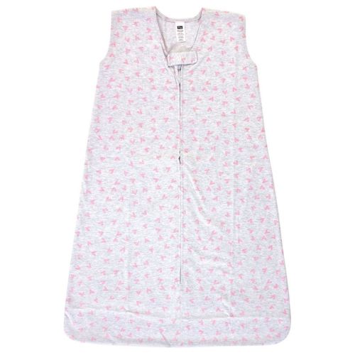 Hudson Baby Infant Girl Cotton Sleeveless Wearable Sleeping Bag, Sack, Blanket, Hearts, 0-6 Months