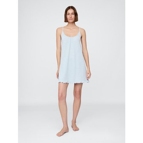 Linen-Blend Ruffle PJ Dress | Gap