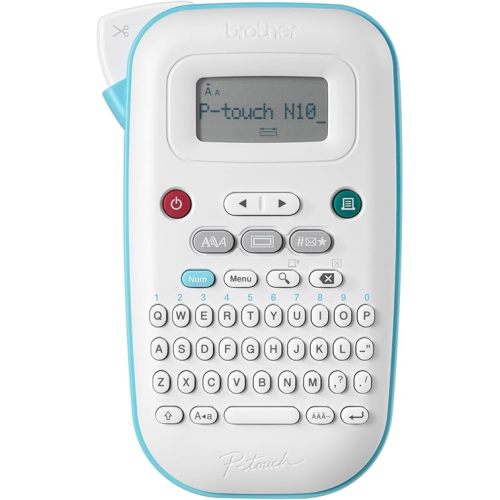 Brother P-Touch PT-N10 Personal Handheld Label Maker, Portable and Prints, P-Touch Btag ~½” (12mm) Wide Color Personalized Label Tapes,