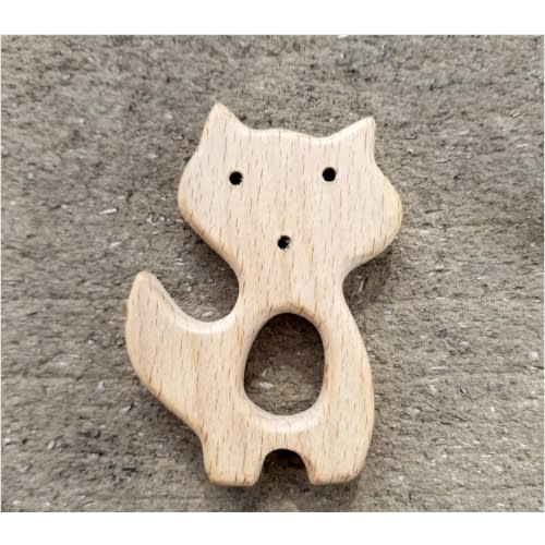 Untreated Beech Wood Teething Ring