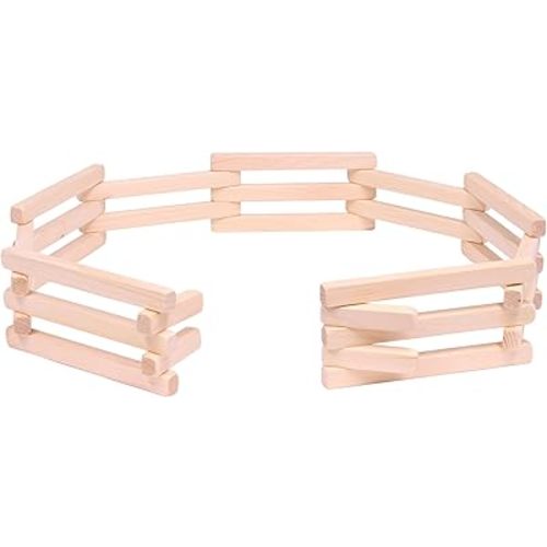 AmishToyBox.com Wooden Folding Corral Fence Toy, 68" Long