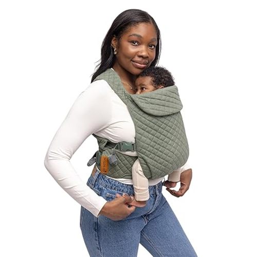 WildBird - Aerial Buckle Carrier - 2-24 Months - Standard (XS-XL) Acadian - Front or Back Carry - Cross Straps, Lumbar Support, Headrest - Hip Healthy - Baby Carrier - Baby Essentials - New Mom Gifts