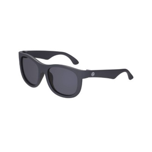 Little Suns by Babiators Rubber Oval Navigator Sunglasses - Jet Black