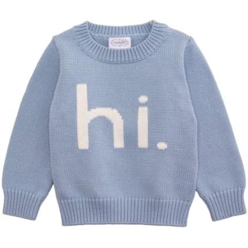 Mud Pie Baby Boys' Mud Pie Kids Hi Baby Boy Sweater
