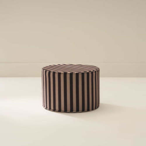 Brown Striped Ottoman | Bennett | House of Noa