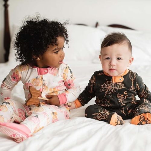 Burt's Bees Baby Boys' Organic Cotton Sleep and Play Footed Pajamas, One-piece Zip Front Romper, Baby Essentials