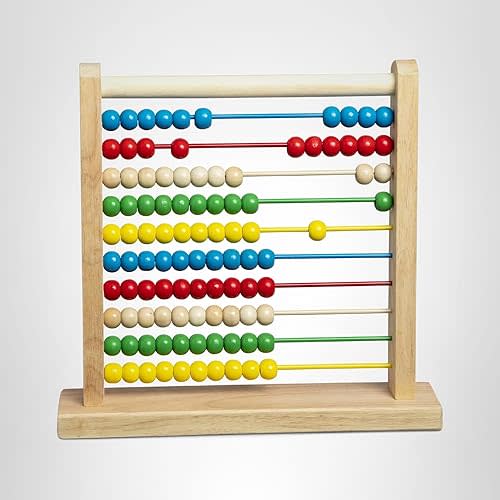 Melissa & Doug Abacus - Classic Wooden Educational Counting Toy With 100 Beads