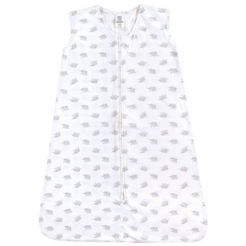 Luvable Friends Baby Sleeveless Jersey Cotton Sleeping Bag, Sack, Blanket, Elephants Jersey, 0-6M