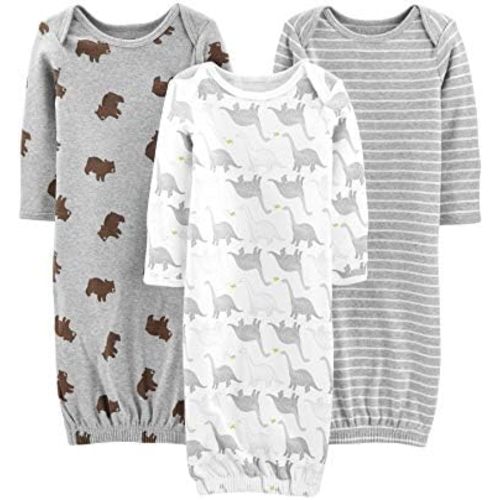 Simple Joys by Carter's Baby 3-pack Neutral Cotton Sleeper Gown
