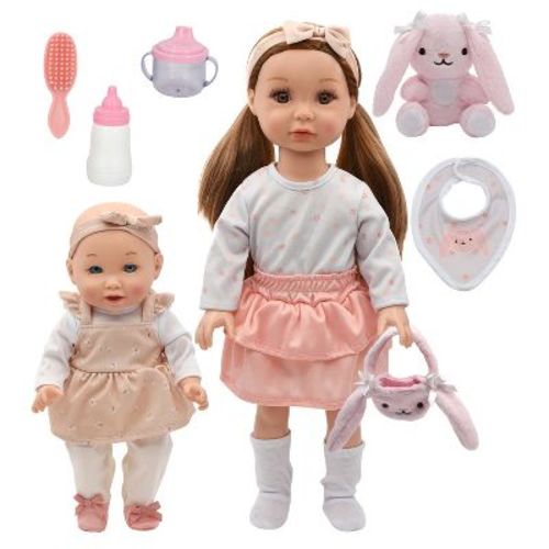 New Adventures: Little Darlings Sweet Sisters, 18” Big Sister & 12” Baby Sister