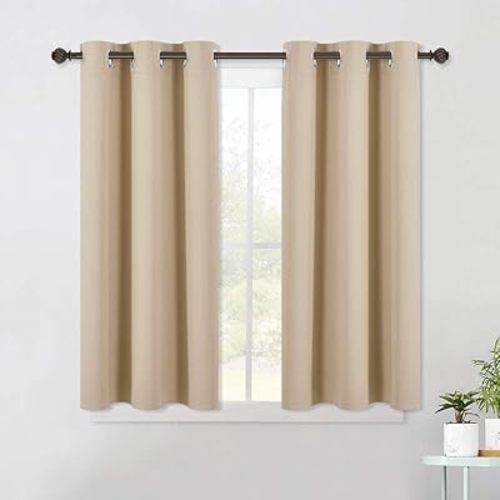 Blackout Curtain Panels in “Biscotti Beige”