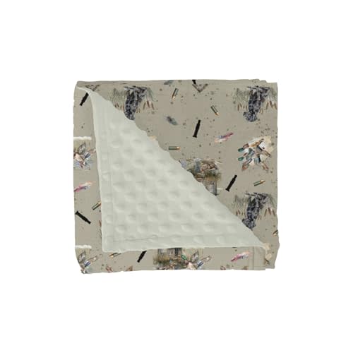 Vintage Duck Hunting Hunter Baby Blanket for Girl Boy Retro Mallard Ducks Dogs Farmhouse Soft Mink with Dotted Backing Double Layer Swaddle Blanket Wild Bird Bed Throw for Newborn Toddler Crib 30x40