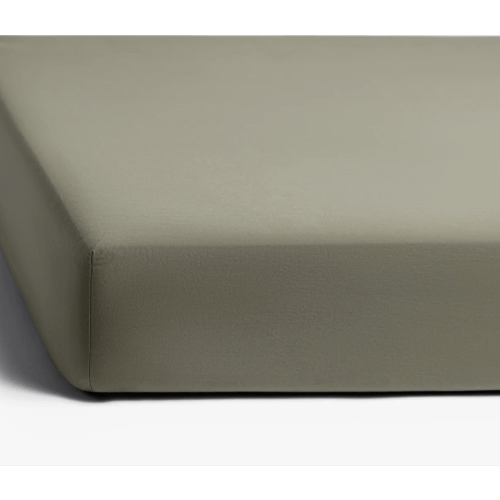 Percale Crib Sheet- Moss