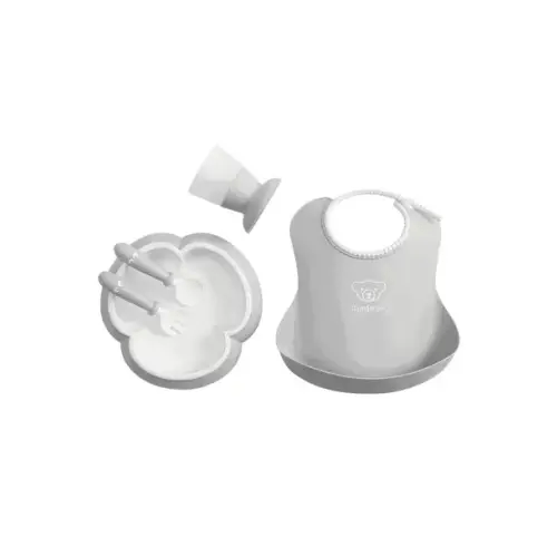 Brands We Love Baby Dinner Set, Gray by Janie and Jack