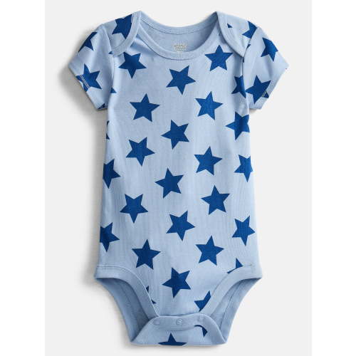 Wonder Nation Baby Boys' Graphic Cotton Bodysuit with Short Sleeves, Sizes 0M-24M