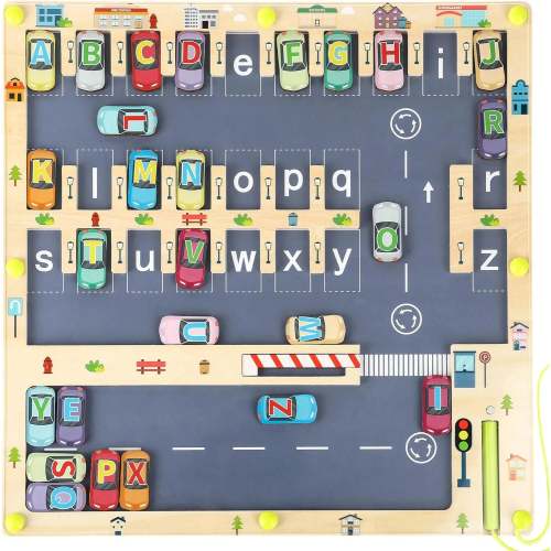 Wooden Magnetic Alphabet Board