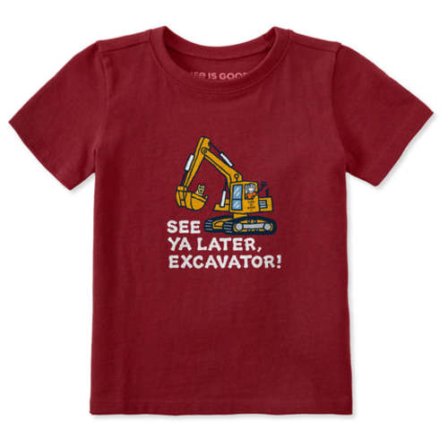 Toddler Jake and Rocket Excavator Short Sleeve Crusher Tee