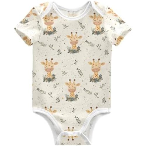 vvfelixl Baby Girls' Bodysuits Champagne Bottle Short Sleeve Cotton Baby Boy Clothes for 0-3 Months
