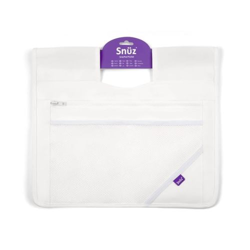 Hanging Diaper Caddy - Crib Organizer (White)